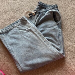 GAP | High-rise wide-leg, draw string jeans - size XL